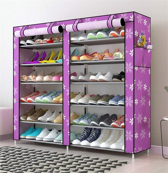Shoe rack with cover